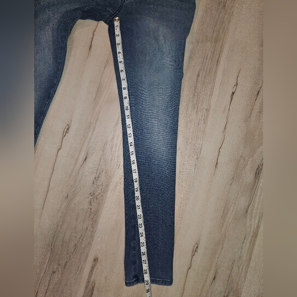 Guess Vintage Straight Leg Jeans Blue Wash US M EU 38 Mexico Faux Front Pockets - Picture 4 of 10